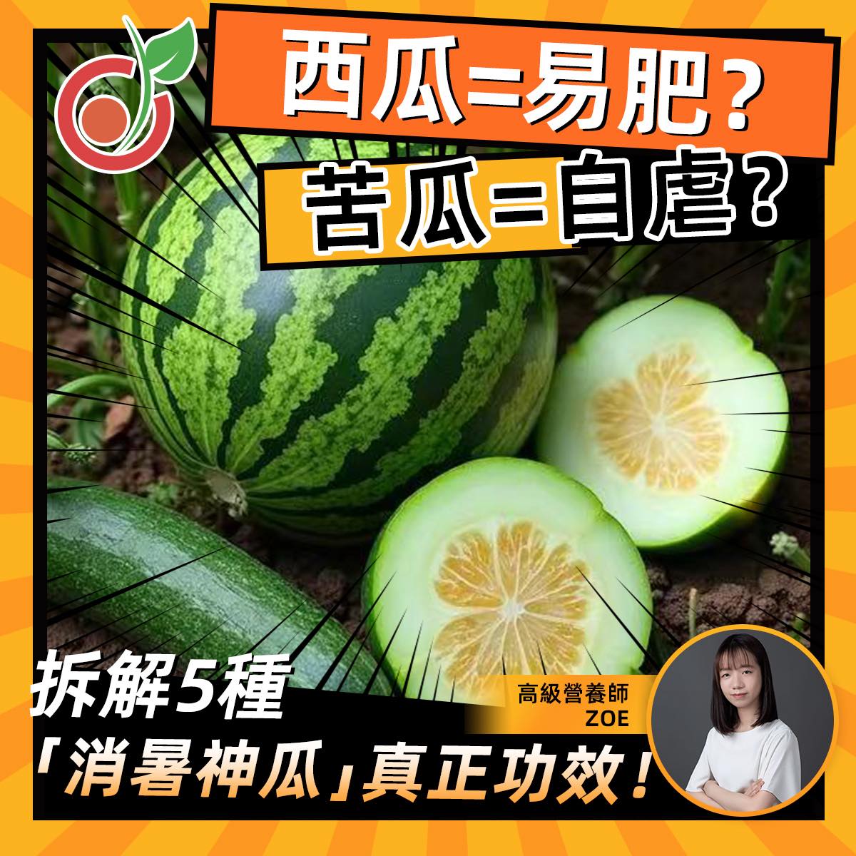 【普通瓜，不普通】Zoe營養師介紹五種消暑神瓜！